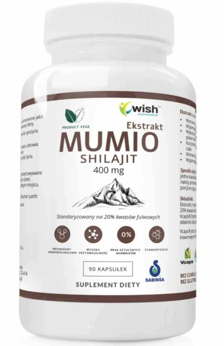 Wunsch Mumio Shilajt 400mg 90 Kapseln