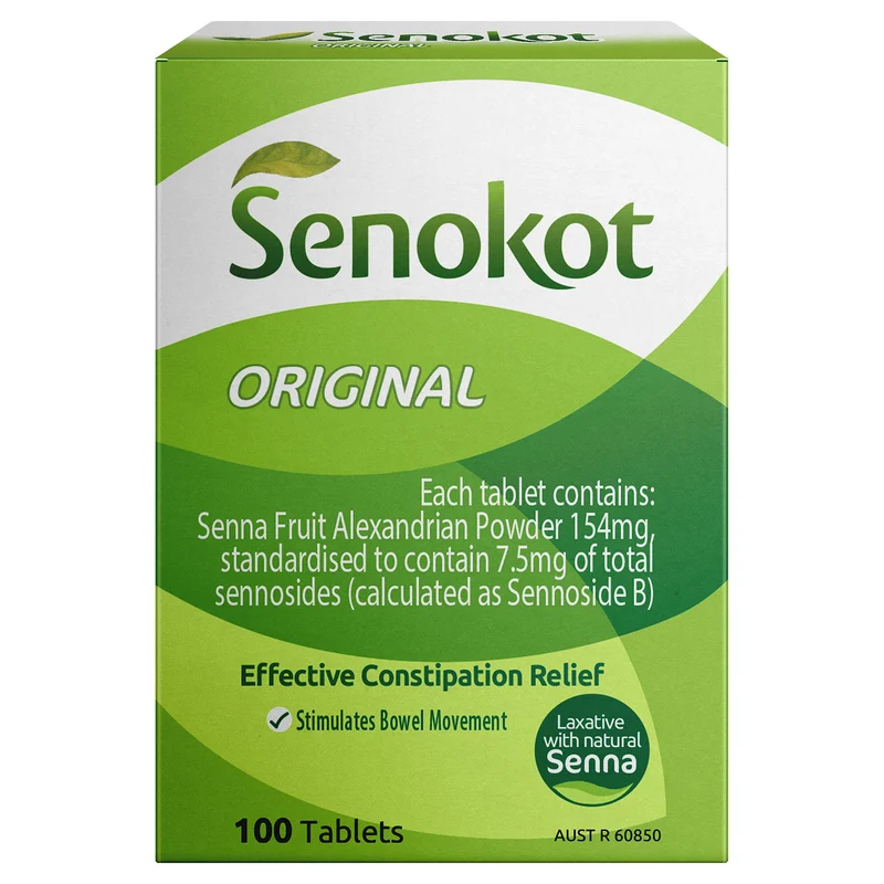 Senokot Tablets Constipation Relief 100 Pack Limited 1 per customer