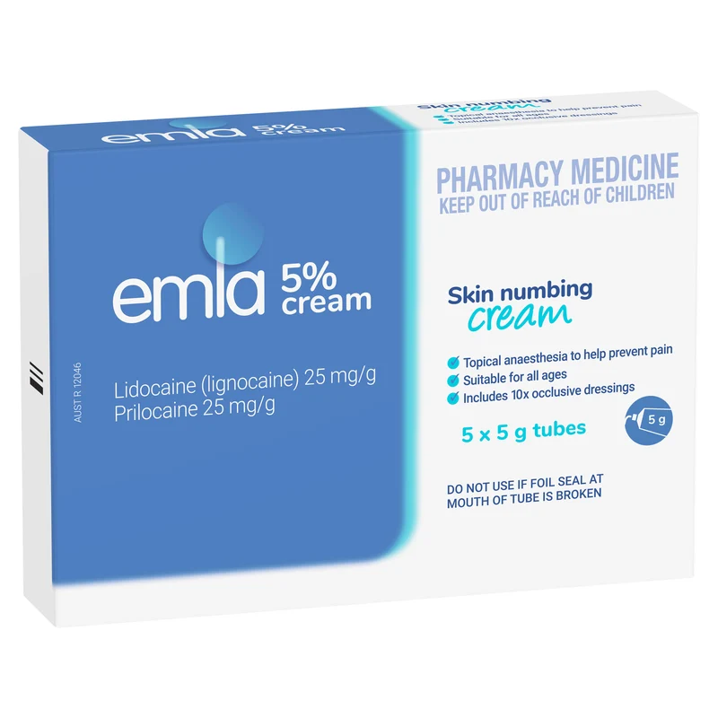 Emla Cream 5% 5x5g Tubes