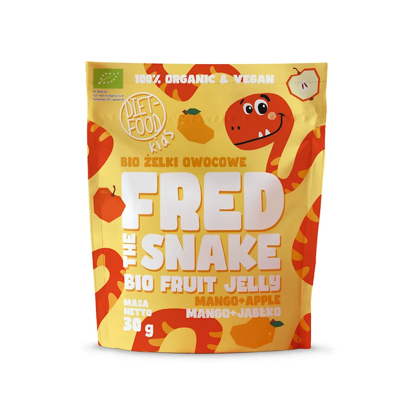 MANGO-ALBERRY GELLIES BIO 30 g - DIET-NAHRUNG (FRED THE SNAKE)