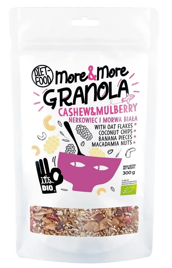 GRANOLA MIT NÜSSEN UND WEISSEN MORNUTEN BIO 300 g - DIET-NAHRUNGSMITTEL (MORE & MORE)