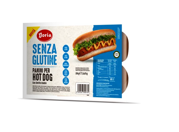 Glutenfreie HOT DOGS BUNKS (2 x 75 g) 150 g - DORIA