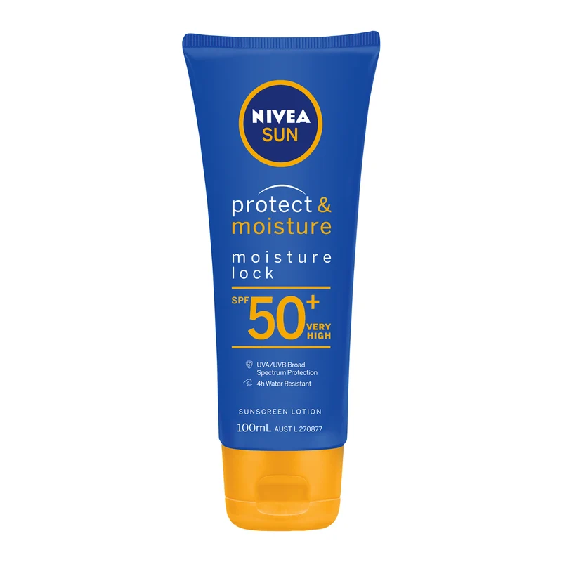 NIVEA Protect & Moisture Moisture Lock SPF 50+ Sunscreen Lotion 100 mL
