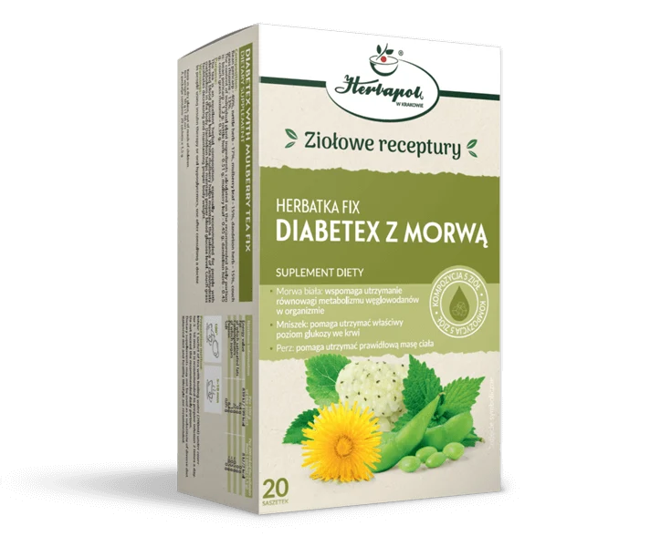 DIABETEX fix Tee mit Maulbeere HERBAPOL