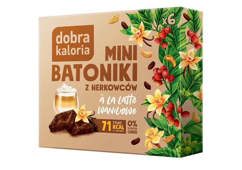 GOOD CALORY Mini-Cashew-Riegel a'la latte Vanille (6x17g) KUBARA
