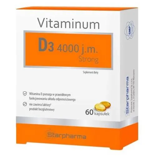 Vitaminum D3 4000 Strong 60 Kapseln STARPHARMA