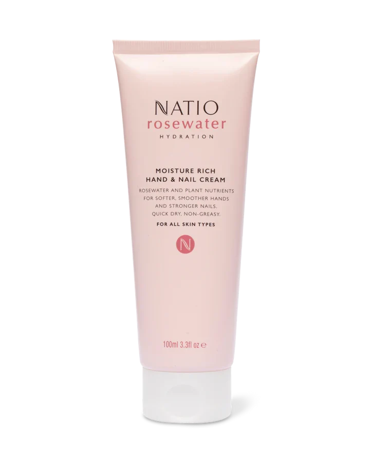 Natio Rosewater Hydration Moisture Rich Hand & Nail Cream