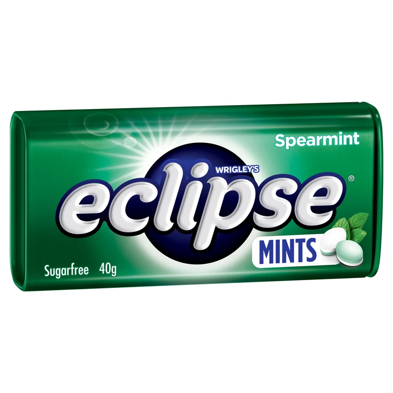 Eclipse Spearmint Flavoured Sugar Free Mints Tin 40g