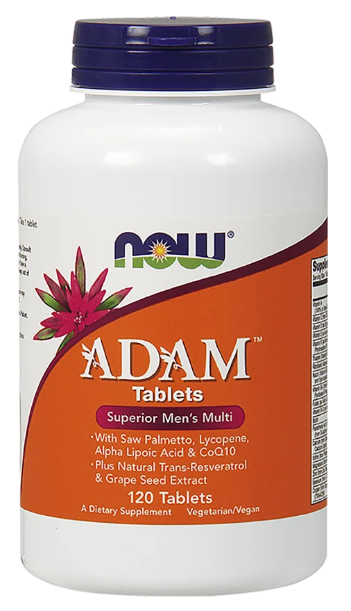 Multivitamin und Mineralstoffe für Männer ADAM 120 Tabletten NOW FOODS