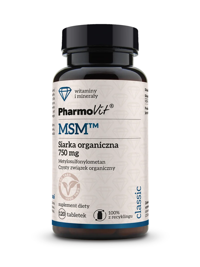 MSM™ Organischer Schwefel 750 mg 120 Tabletten | Klassisches Pharmovit