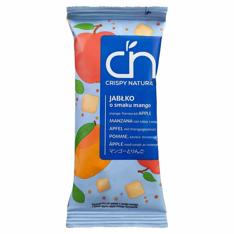 Crispy Natural getrockneter Apfel mit Mangosaft 12 g gewürfelt