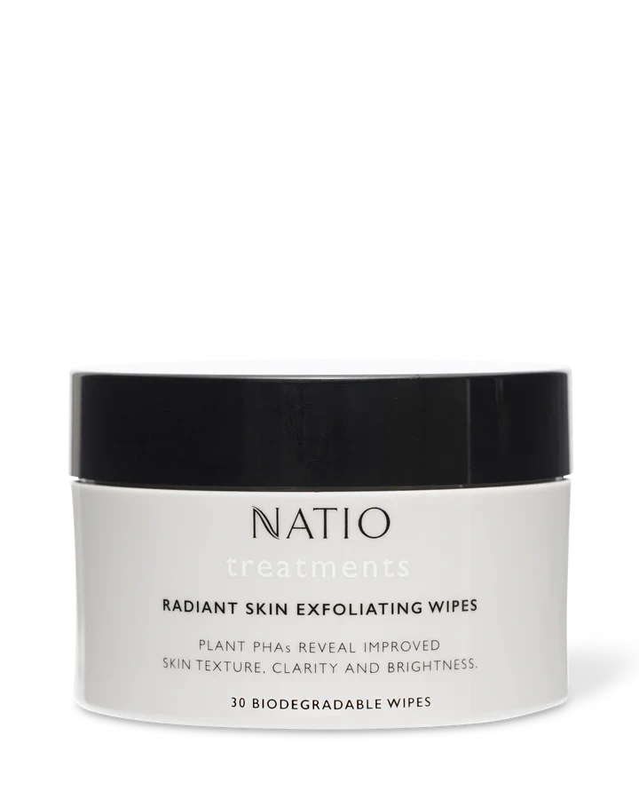 Natio Treatments Radiant Skin Exfoliating Wipes 30