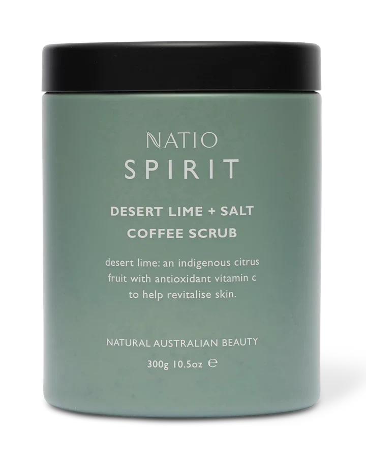 Natio Spirit Desert Lime & Salt Coffee Scrub 300g