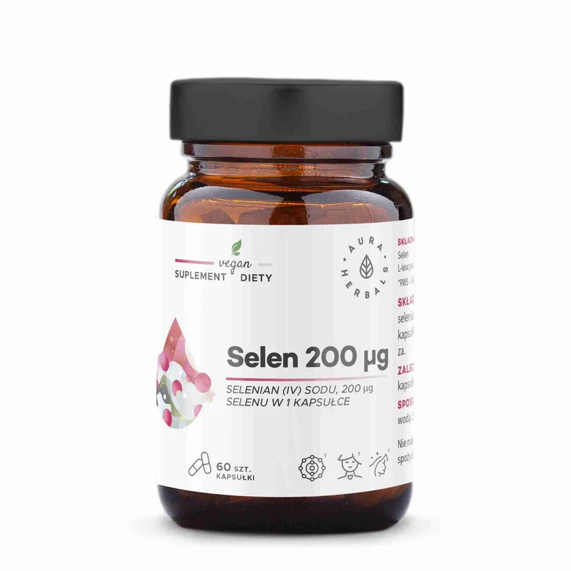 Selen 200 µg, Natriumselenat (IV), Kapseln 60 Stk. Aura Herbals