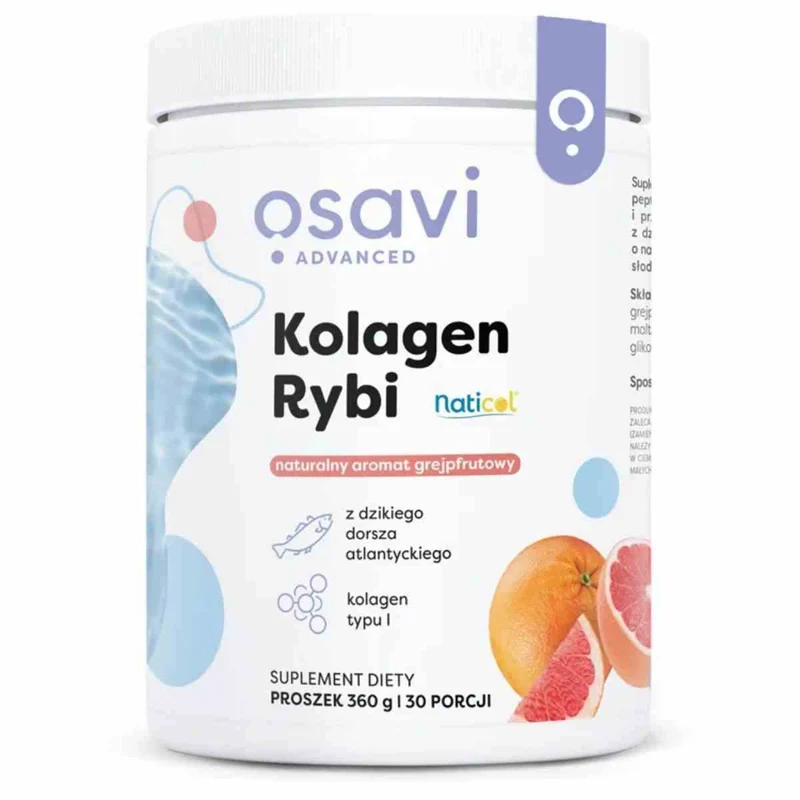 Osavi NatiCol Fischkollagen aus Wildkabeljau 360 g Grapefruit-Geschmack