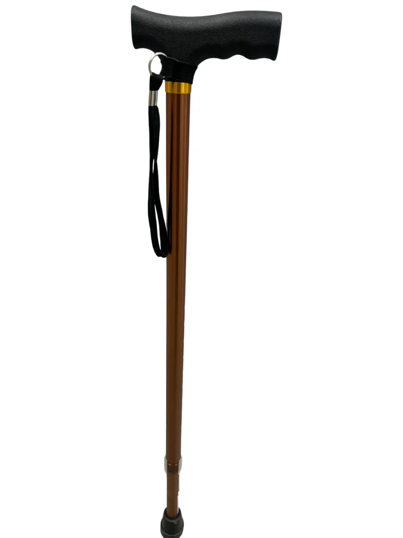 Surgical Basics Walking Stick Gold Adjustable 30-39in