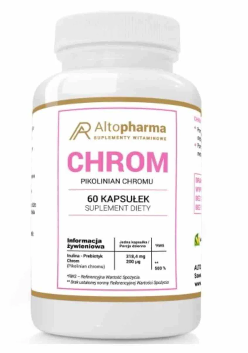 Altopharma Chrom Picolinat 200 µg + Vege Prebiotic 60 Kapseln