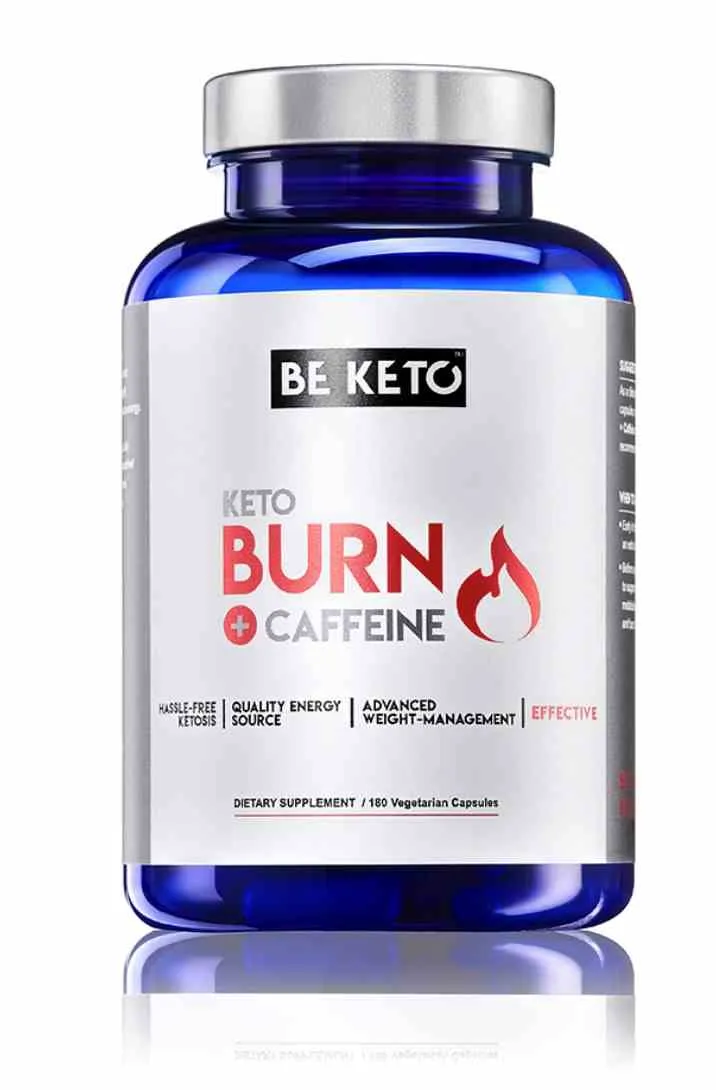 BeKeto Keto Burn mit Koffein - Fettverbrenner 180 Kapseln