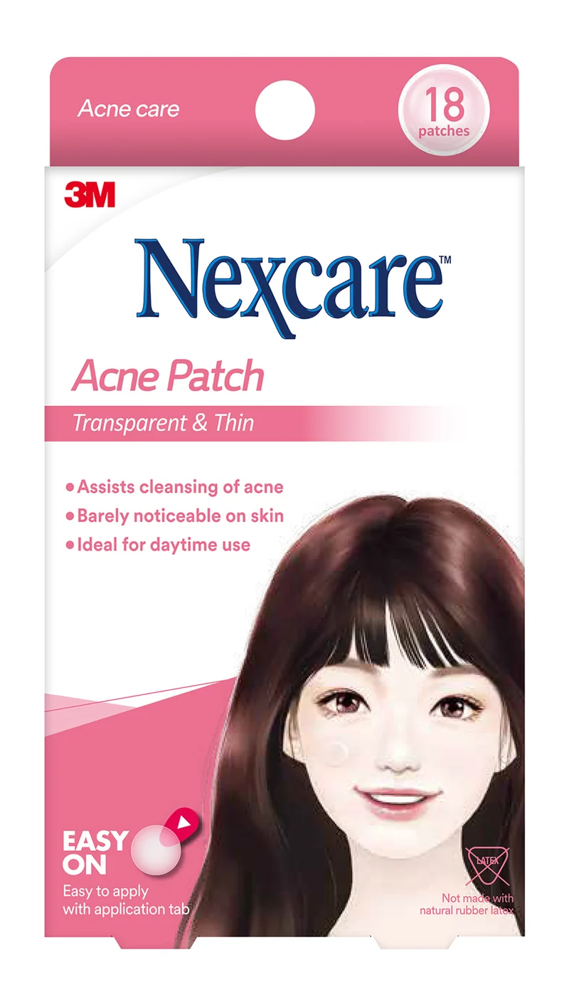Nexcare Transparent Acne Patch Day 18pk