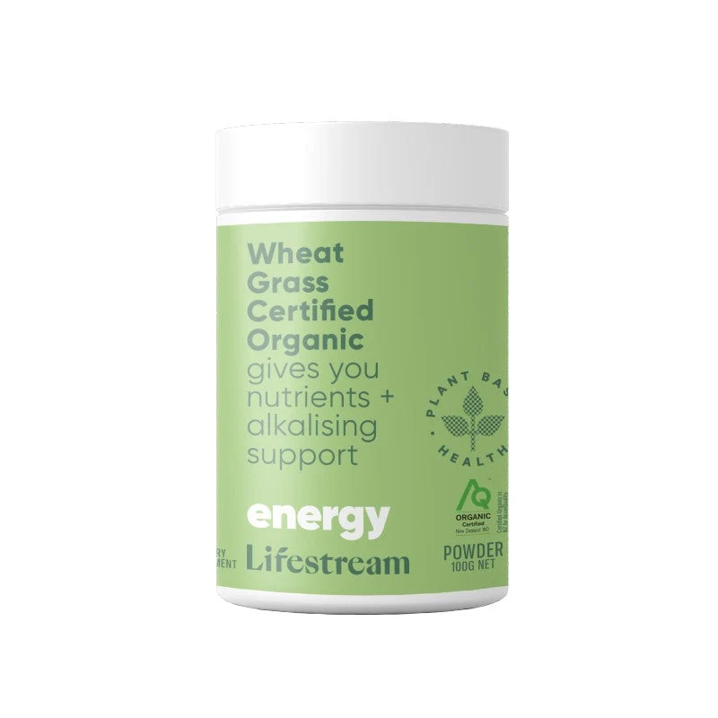 Lifestream Wheat Grass Certified Organic 100G Powder