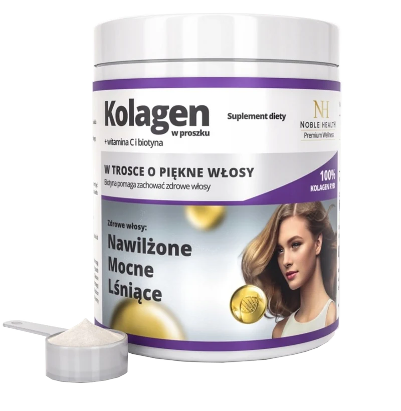 Noble Health Kollagen + Vitamin C und Biotin Pulver 100g