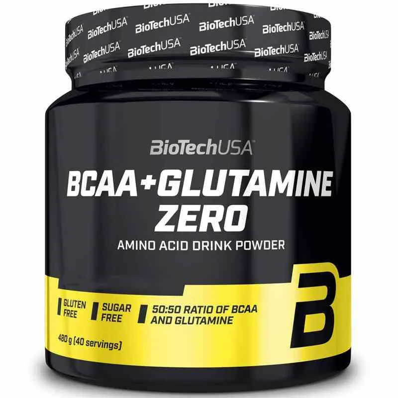 BioTech USA BCAA + Glutamin Zero 480 g Zitronengeschmack