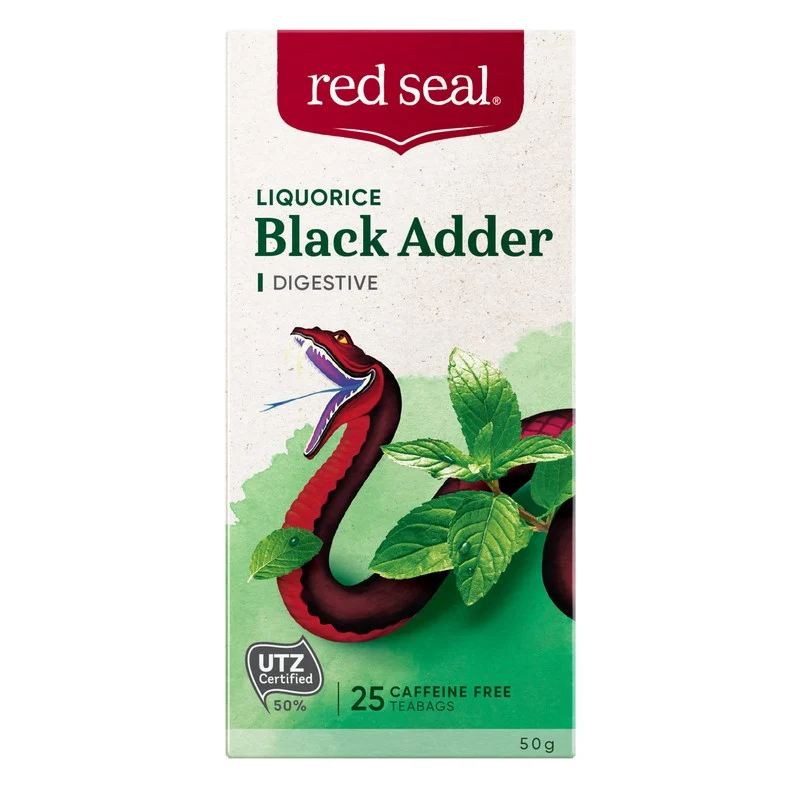 Red Seal Black Adder Liquorice Tea 25 Pack