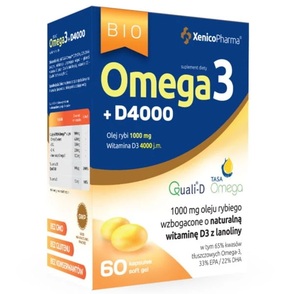 Xenicopharma Omega 3 D3 4000 60 Kapseln.