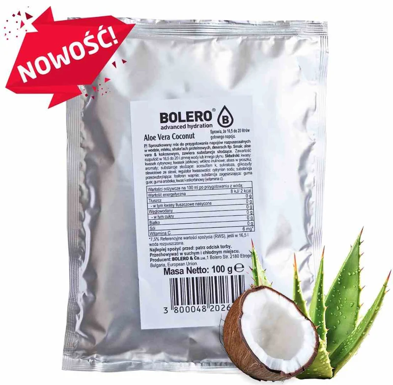 Bolero Tasche Aloe Vera Kokosnuss 100g
