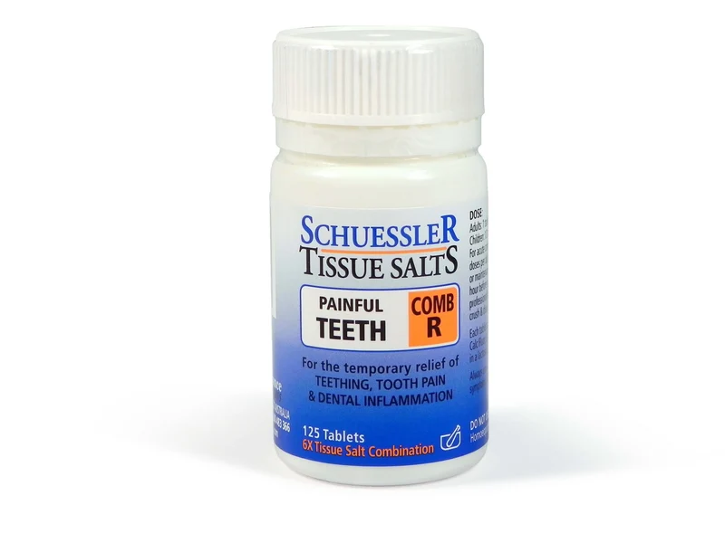 Dr Schuessler Comb R Painful Teeth 6X Tissue Salt 125s