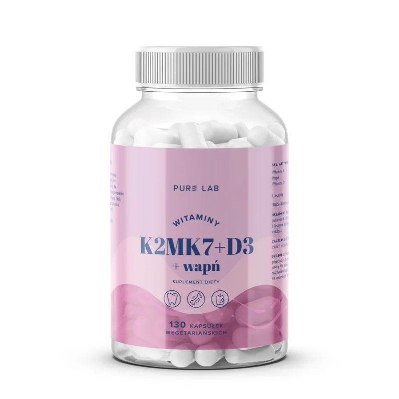 PURE LAB Vitamine K2MK7 + D3 + Calcium (130 Kapseln)