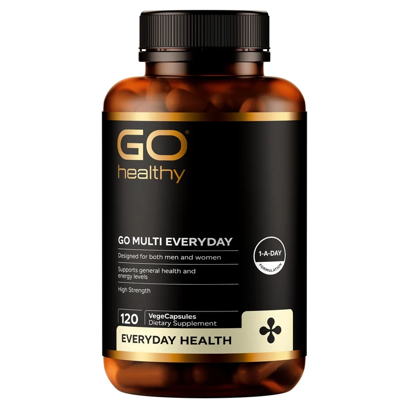 GO Healthy GO Multi Everyday Multivitamin Supplement 120 VCaps