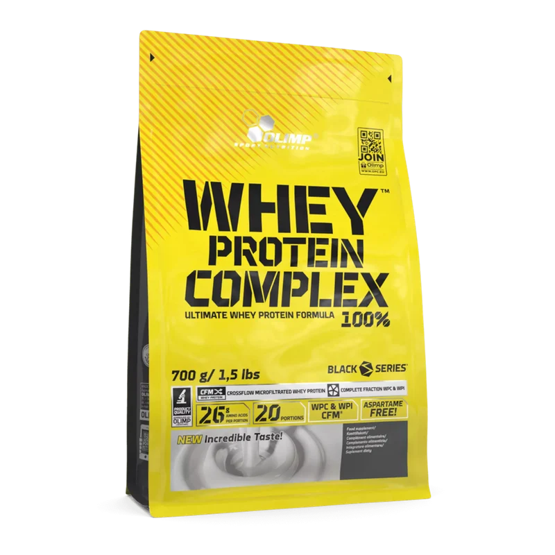 Olimp Whey Protein Complex 100% 0,7kg weiße Schokolade mit Himbeergeschmack