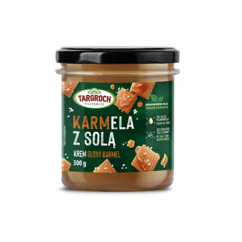 Karamellcreme mit Salz - gesalzener Karamellgeschmack - Glas 300 g Targroch