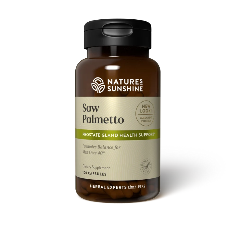 Nature's Sunshine Saw Palmetto Prostate Gland Health 100 Capsules