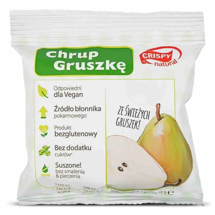 Knusprig Natürlich Geschnittene Trockenbirne 18g