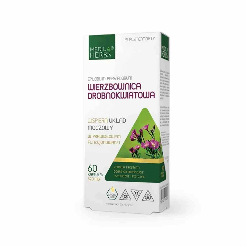 MEDICA HERBS Kleinblütige Weide 520mg, 60 Kapseln.