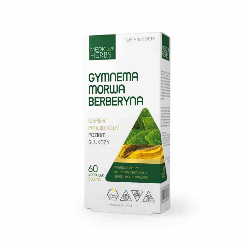 MEDICA HERBS Gymnema, Maulbeere, Berberin 60 Kapseln.