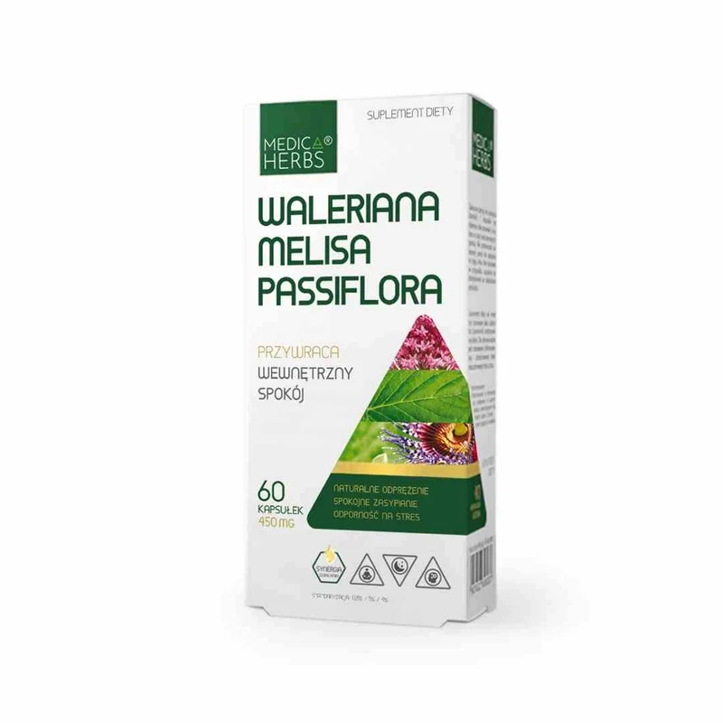 MEDICA HERBS Baldrian, Melisse, Passiflora 60 Kapseln.