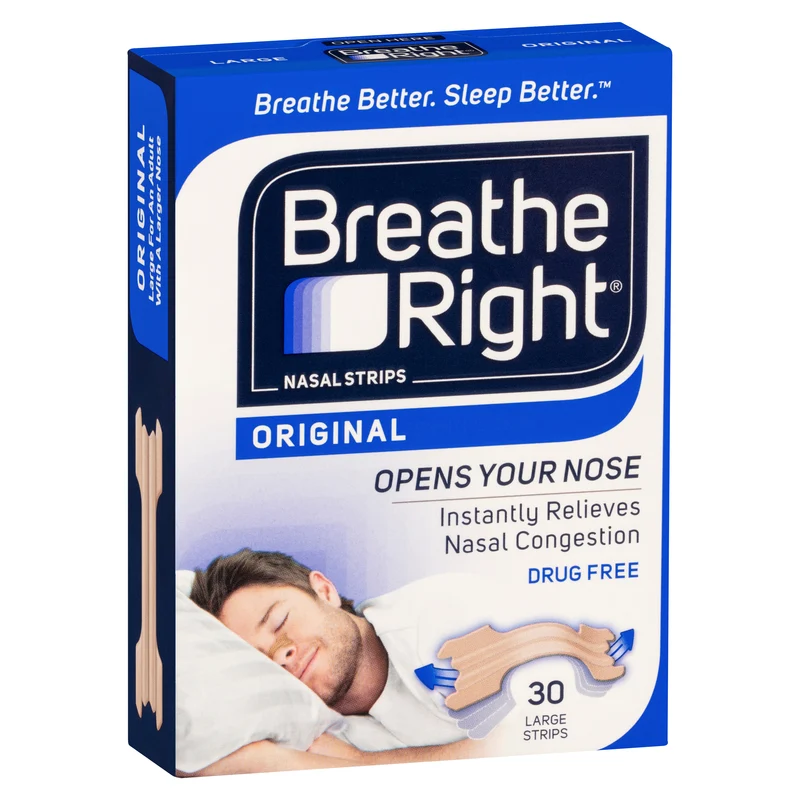 Breathe Right Nasal Strips Tan Large 30s