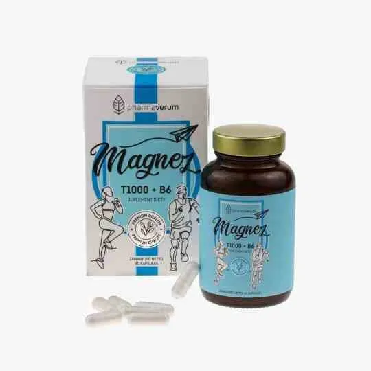 Pharmaverum Magnesiumtaurat T1000 + B6 60 Kapseln