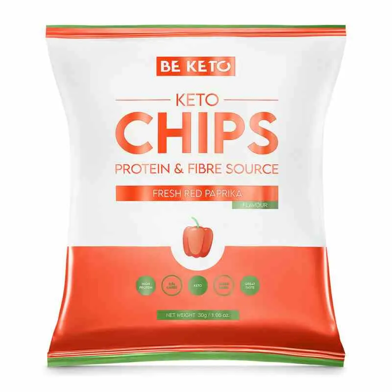 BeKeto Keto Chips - Frische rote Paprika 30g