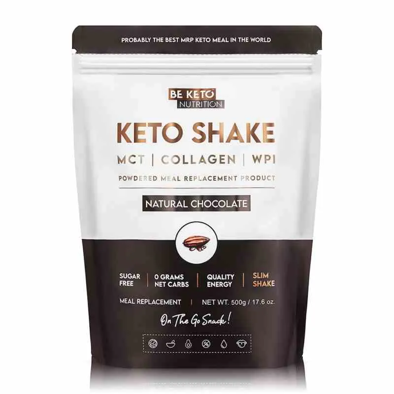 BeKeto Diet Keto Shake - Natürliche Schokolade 500g