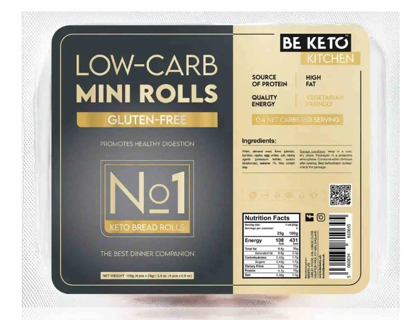 BeKeto Keto Glutenfreie Brötchen 100g