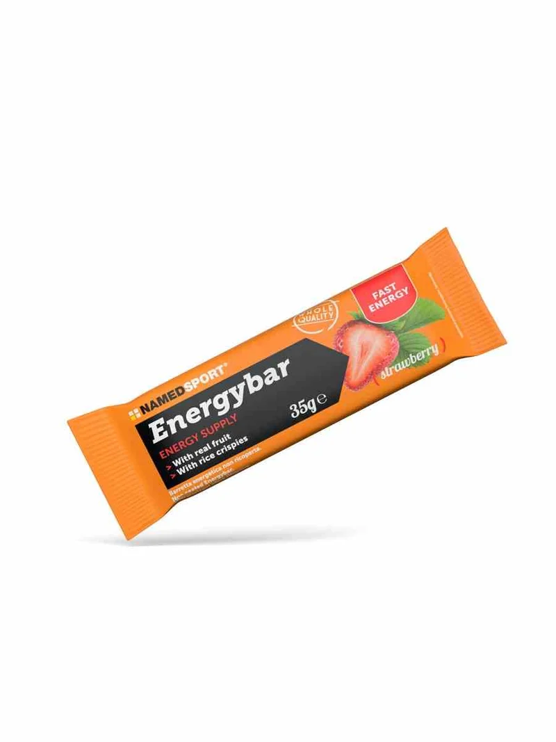 Namedsport Energy Bar Kohlenhydratreicher Riegel mit Erdbeergeschmack 35 g