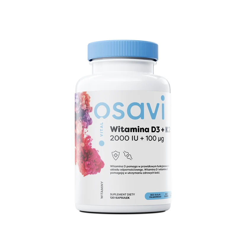 Osavi Vitamin D3 + K2 2000IU 120 Kapseln