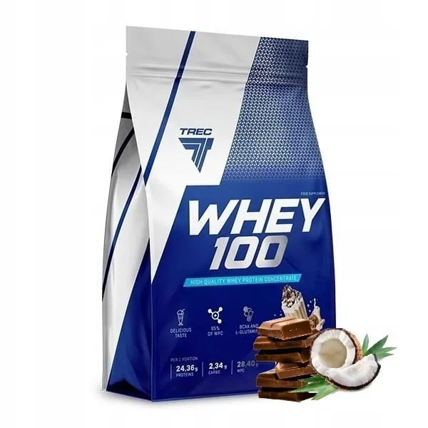 Trec Whey 100 700g mit Schokoladen- und Kokosnussgeschmack