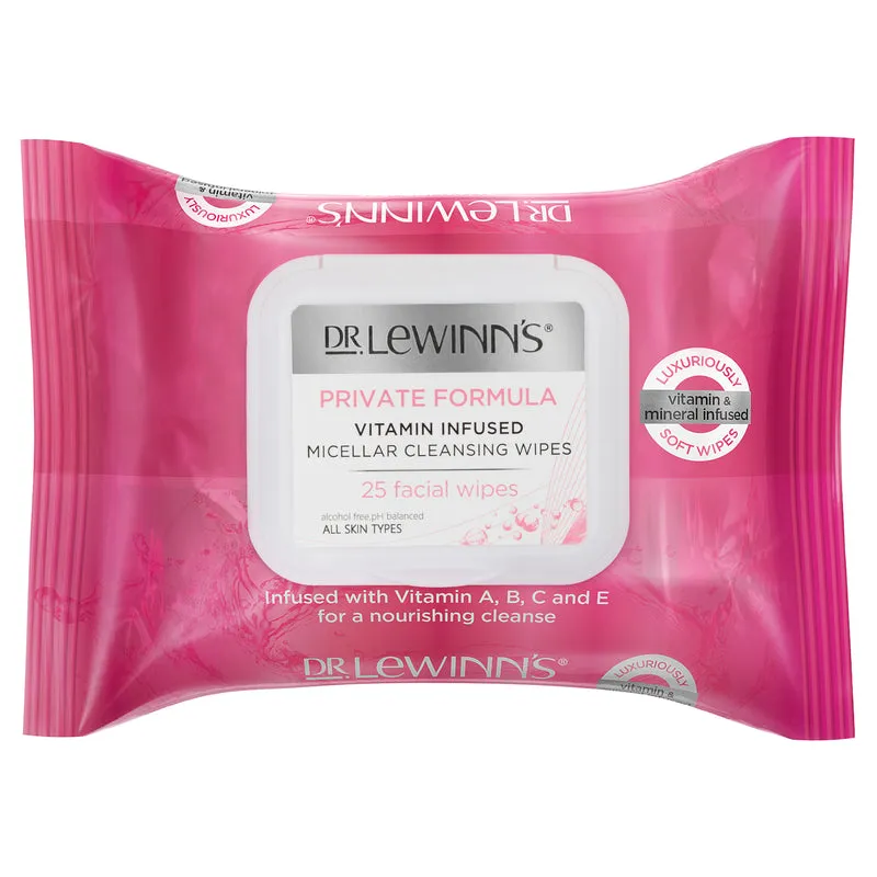 Dr. LeWinn's Private Formula Vitamin Infused Micellar Wipes 25 Pack
