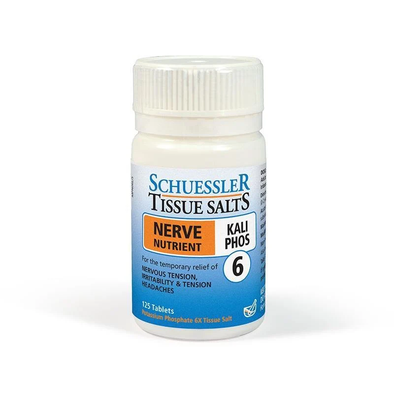 Schuessler Tissue Salts Kali Phos Nerve Nutrient 125 Tablets