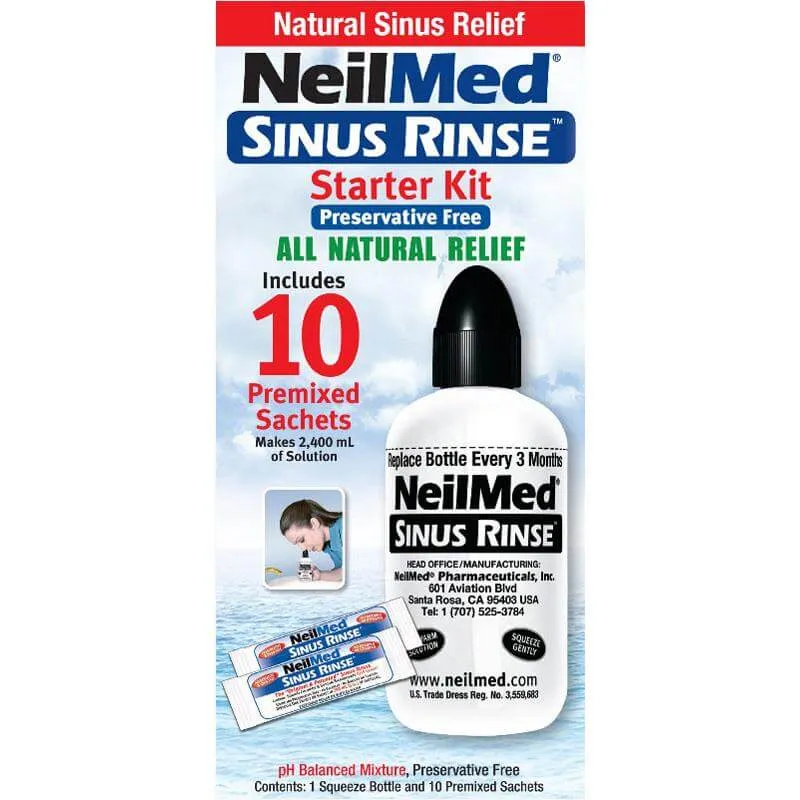Neilmed Sinus Rinse Kit 240 mL with 10 Premixed Sachets